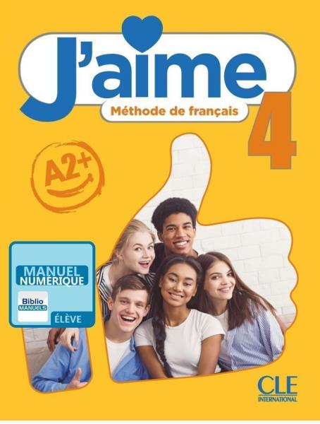 J'aime 4 - Niveau A2 - Version numérique élève - Livre de l'élève