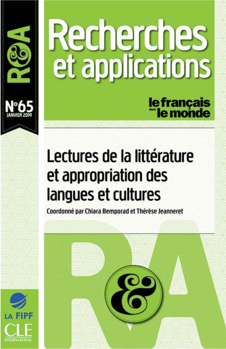 Lecture de la littérature et appropriation des langues et cultures - R&A n°65 - Janvier 2019