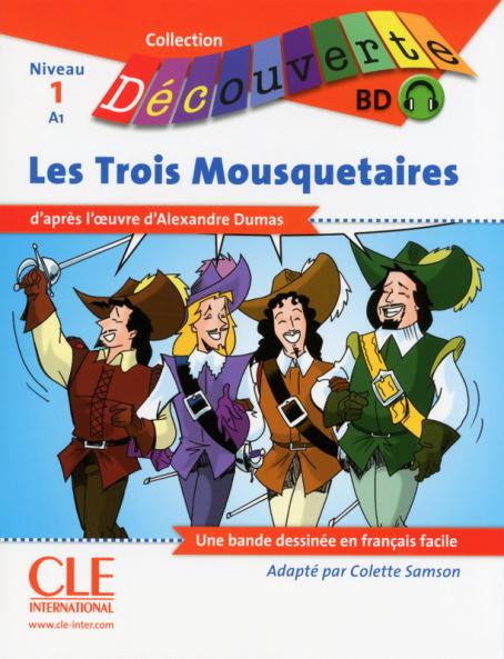 BD Les trois Mousquetaires - Niveau 1 (A1) - Lecture Découverte - Livre + CD 